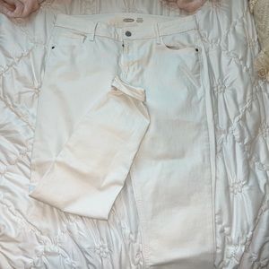 Old Navy Rockstar White Skinny Jeans